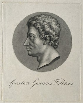 Giovanni Valentino Mattia Fabbroni. Line engraving.