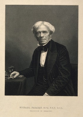 Michael Faraday. Lithograph.