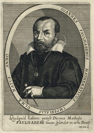 Johannes Faulhaber. Line engraving by C. Ammon, junior, 1650.