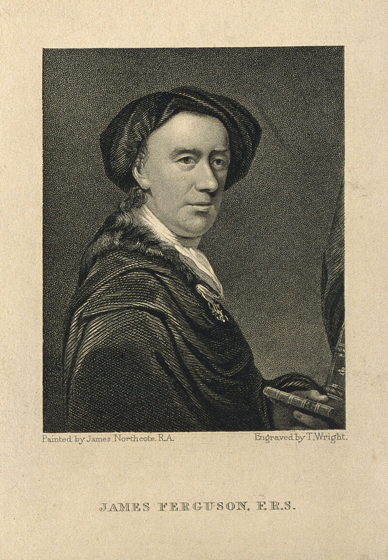 James Ferguson. Stipple engraving by T. Wright after J. Northcote., by James Northcote