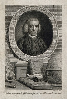 James Ferguson. Line engraving by T. Cook, 1778, after J. Townsend.