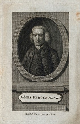 James Ferguson. Line engraving, 1785, after J. Townsend.