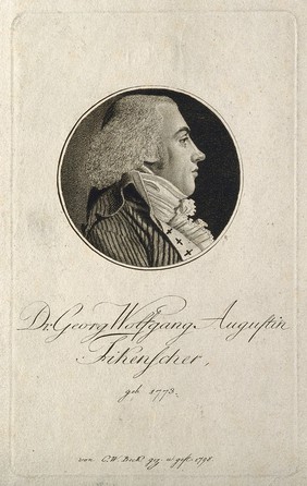 Georg Wolfgang Augustin Fikenscher. Stipple engraving by C. W. Bock, 1798, after himself.