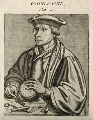 Oronce Fine. Line engraving.