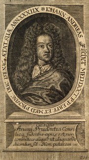 Johann Andreas Fischer. Line engraving attributed to Caspar (Jasper) Specht.