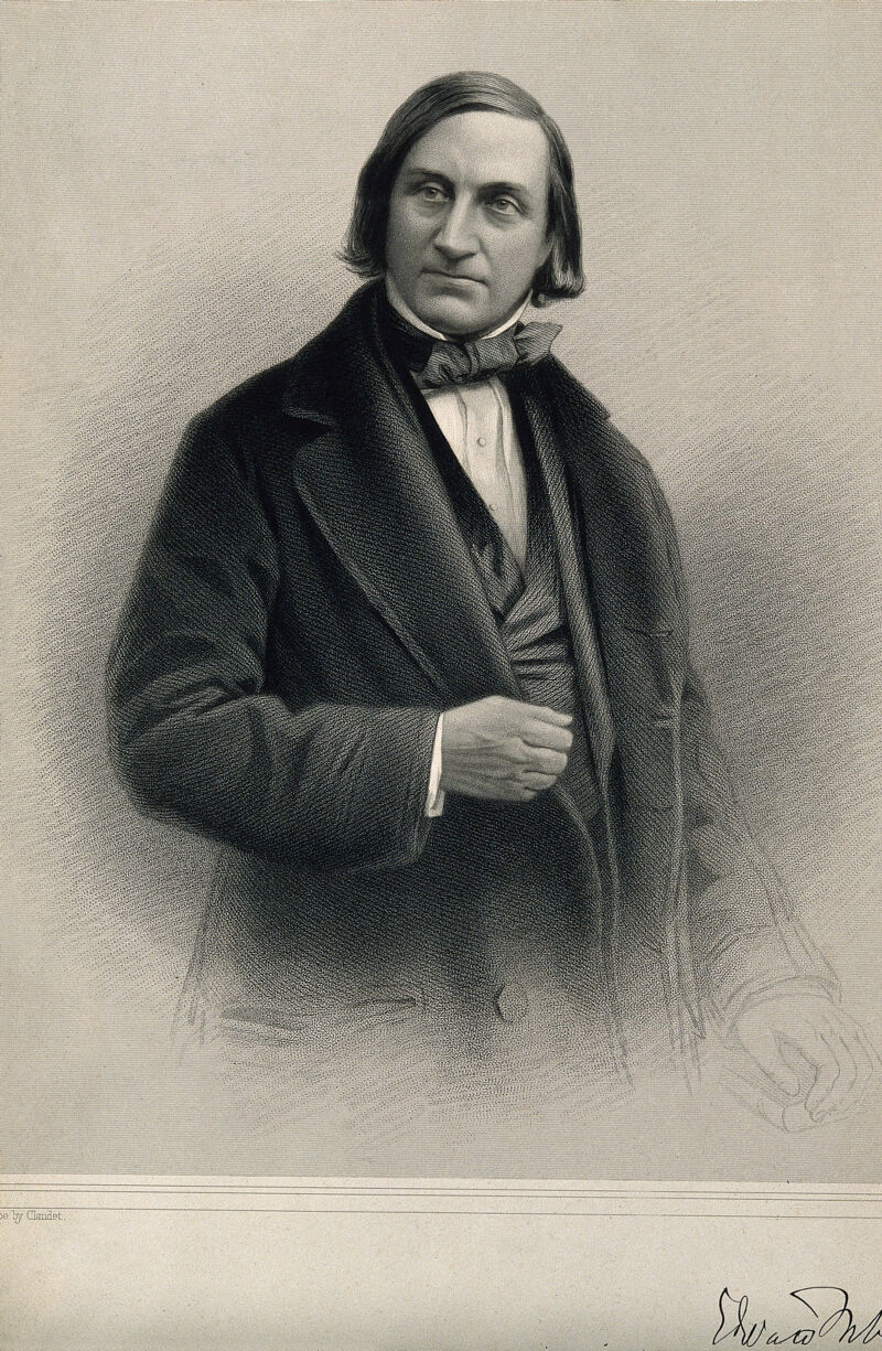 Edward Forbes. Lithograph after A. Claudet., by Antoine Claudet