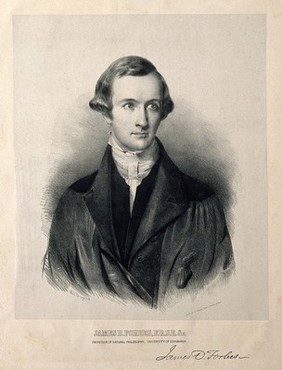 James David Forbes. Lithograph by W. H. Townsend.