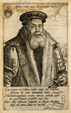 Pieter van Foreest. Engraving by H. Goltzius, 1588.