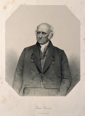 view Edward Forster. Lithograph by T. H. Maguire, 1849.