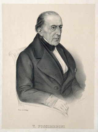 Vittorio Fossombroni. Lithograph by Martini.