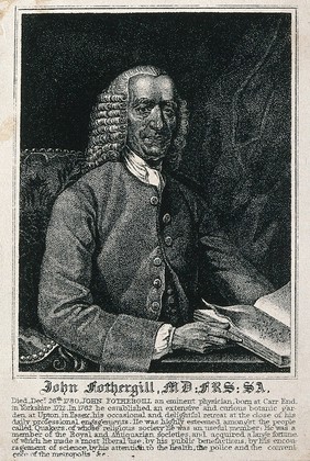 John Fothergill. Stipple engraving, 1825.