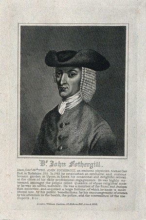 view John Fothergill. Stipple engraving.