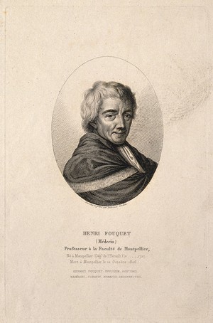 view Henri Fouquet. Stipple engraving by A. Tardieu after himself.