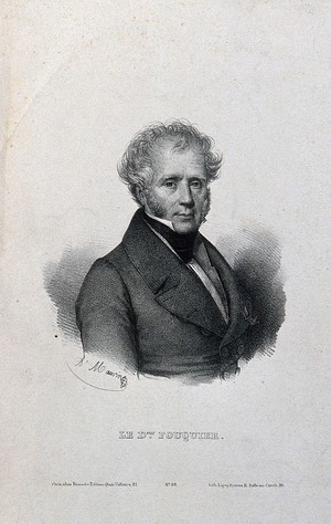 view Pierre-Eloi Fouquier. Lithograph by A. Maurin.