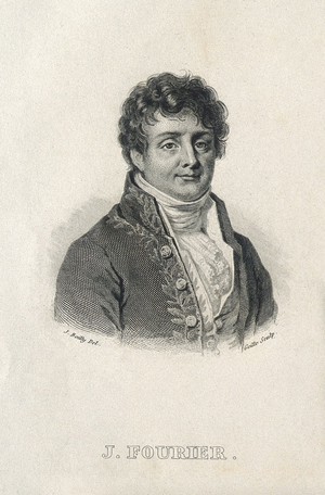 view Jean-Baptiste-Joseph Fourier. Line engraving by A.F.B. Geille after J. Boilly.