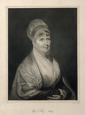 Elizabeth Fry. Stipple engraving by T. Blood, 1823, after C.R. Leslie.