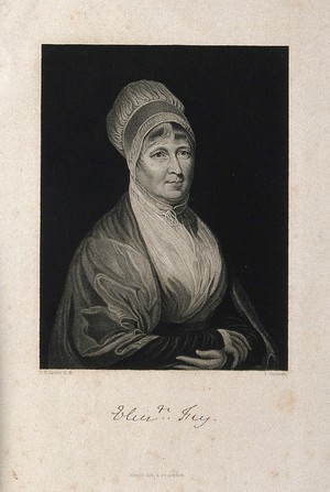 view Elizabeth Fry. Stipple engraving by J. Cochran, 1846, after C. R. Leslie.