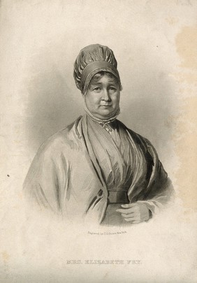 Elizabeth Fry. Engraving by J. C. Buttre.