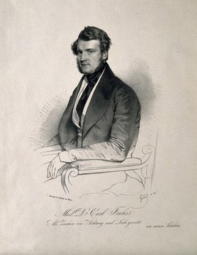 Carl Fuchs. Lithograph by F. Eybl, 1840.