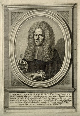 Pirro Maria Gabrielli. Line engraving.