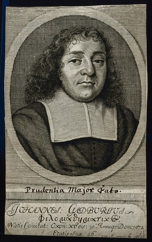 view John Gadbury. Line engraving by W. Sherwin, 1672.