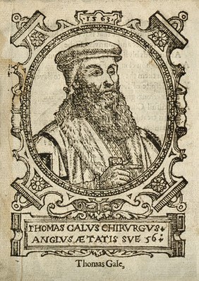 Thomas Gale. Woodcut, 1563.