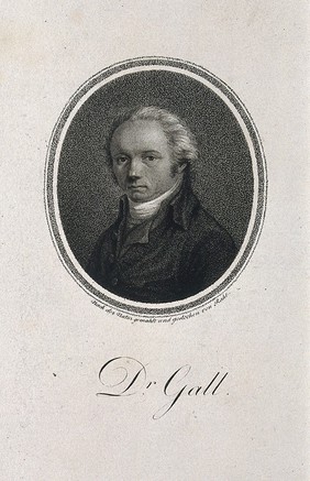 Franz Joseph Gall. Stipple engraving by C.H. Rahl after himself.