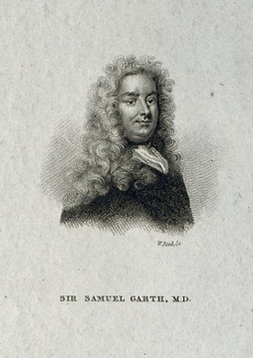 Sir Samuel Garth. Stipple engraving by W. Read after Sir G. Kneller.