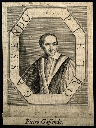 Pierre Gassendi. Engraving and letterpress, 1666.