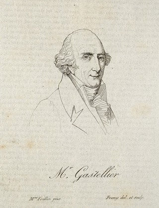 René-Georges Gastellier. Line engraving by J.N. Frémy after Lucile Foullon.
