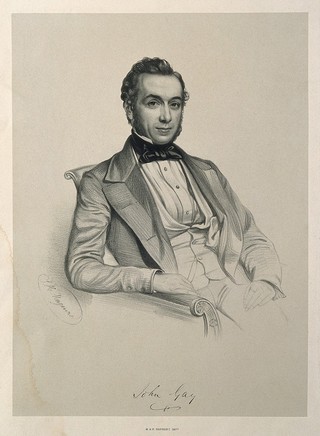 John Gay. Lithograph by T. H. Maguire.