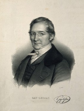 Louis-Joseph Gay-Lussac. Lithograph by Z. Belliard, 1838.