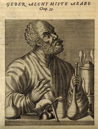Geber. Line engraving, 1584.