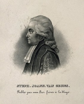 Steven Jan Geuns. Lithograph after R. Vinkeles after C. van Geelen.