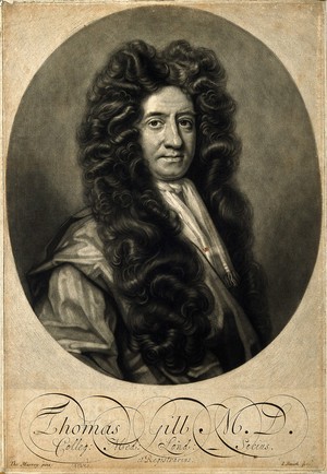 view Thomas Gill. Mezzotint by J. Smith, 1700, after T. Murray.