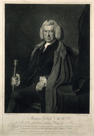 view Thomas Glass. Stipple engraving by E. A. Ezekiel, 1788, after J. Opie.