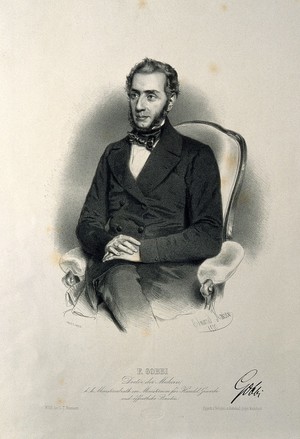 view F. Gobbi. Lithograph by E. Kaiser, 1850.