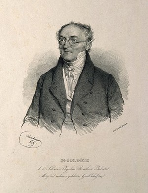 view Joseph Goetz. Lithograph by J. Kriehuber, 1839.