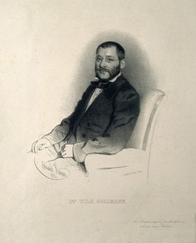 Wilhelm Gollmann. Lithograph by E. Kaiser, 1856.