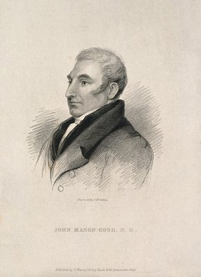 John Mason Good. Stipple engraving by J. McGahey after Rev. W. Russell.