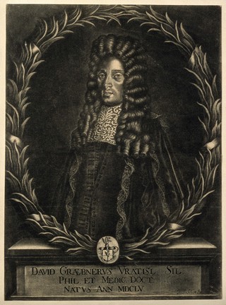 David von Graebner. Mezzotint by J. S. Schott after himself.