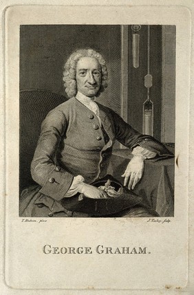 George Graham. Line engraving by J. Tookey after T. Hudson.