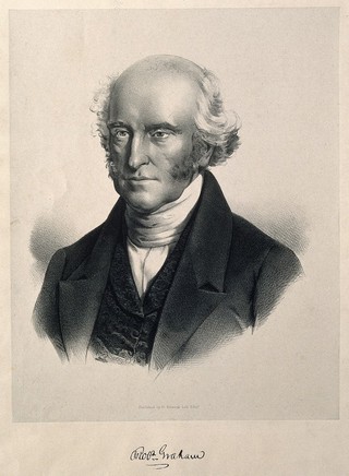 Robert Graham. Lithograph attributed to F. Schenck.