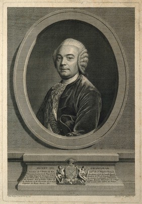 Henri Grandjean. Line engraving by R. Gaillard, 1782, after F.B. Deshays, 1779.