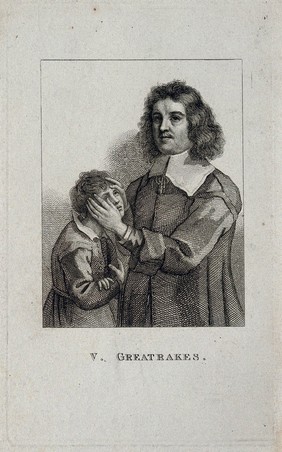 Valentine Greatrakes. Line engraving.