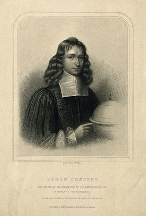 view James Gregory. Stipple engraving by W. Holl.