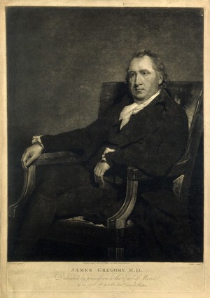 view James Gregory. Mezzotint by G. Dawe, 1805, after H. Raeburn.