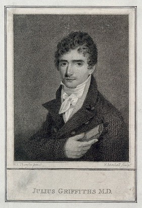 Julius Griffiths. Stipple engraving by E. Mitchell after W.J. Thomson.