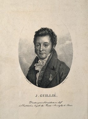 Sébastien Guillié. Lithograph by C. Motte after S. J. Le Gros.