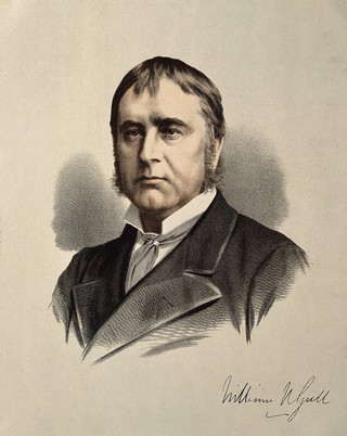 Sir William Withey Gull. Coloured lithograph.
